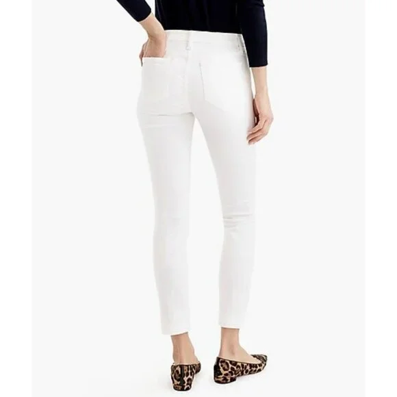 J.Crew Womens $110 Petite 8" Toothpick Jean in White Size 26P E2264 - Picture 2 of 6